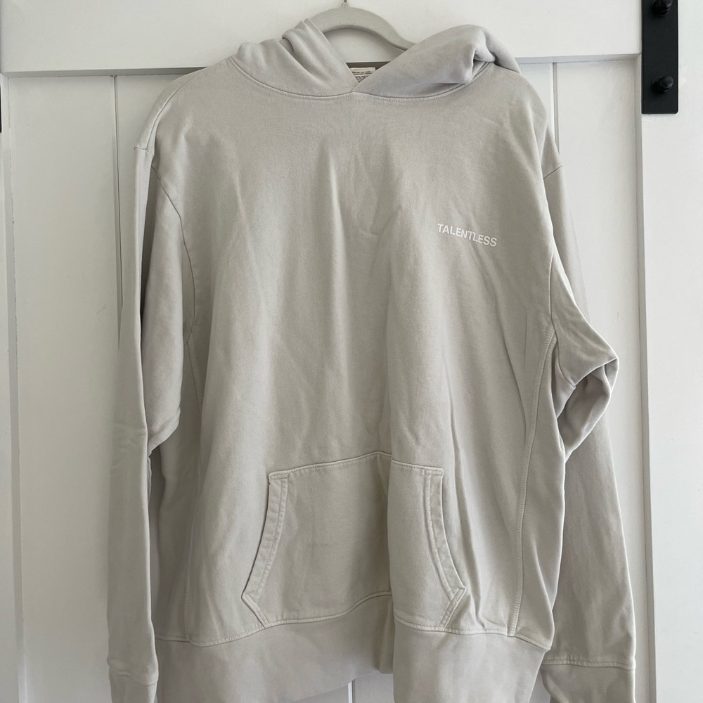 TALENTLESS Women’s Lightweight Hoodie in Cement. Size Large. Originally $99.